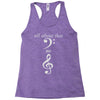 all about that bass no treble Racerback Tank