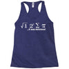 pi delicious math Racerback Tank