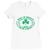 made in america with irish parts Ladies Fitted T-Shirt