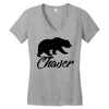 Bear Chaser Women's V-Neck T-Shirt