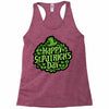 happy st. patrick's day Racerback Tank