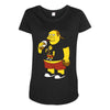 fractal comic book guy Maternity Scoop Neck T-shirt