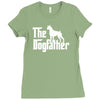 the dogfather boxer white Ladies Fitted T-Shirt