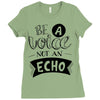 be a voice not an echo Ladies Fitted T-Shirt