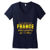 World Champion France 2018 Les Blues Women's V-Neck T-Shirt