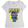 angry bull Women's Triblend Scoop T-shirt