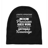 logistic operator manager we do precision guess work based on unreliab Baby Beanies