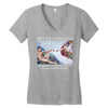 Michelangelo Creation of Adam Women's V-Neck T-Shirt