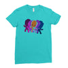 dancing groot Ladies Fitted T-Shirt