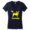 pugamon Women's V-Neck T-Shirt