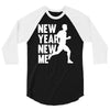 new year, new me running fitness 3/4 Sleeve Shirt