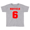 baker mayfield new jersey number Toddler T-shirt