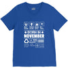 Born In November V-Neck Tee
