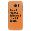 rock paper scissors lizard spock big bang theory geek nerd gift t shir Samsung Galaxy S7 Edge