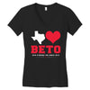 Texas Loves Beto Women's V-Neck T-Shirt