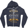 october girl Zipper Hoodie