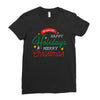we wish you happy holidays &amp; merry christmas Ladies Fitted T-Shirt