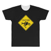 motorcycle caution sign All Over Men's T-shirt