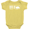 Drums - Problem Solved - Mens Funny Baby Bodysuit