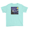 tardis starry night Youth Tee