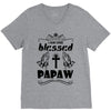 I Am One Blessed Papaw V-Neck Tee