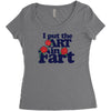 i put the art in fart Women's Triblend Scoop T-shirt