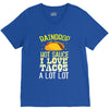 raindrop hot sauce i love tacos a lot V-Neck Tee