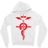fma full metal alchemist cross inspired ladies Zipper Hoodie