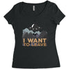 I Want To Leave Women's Triblend Scoop T-shirt