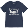life short smile advice wisdom V-Neck Tee