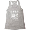 Born In May Racerback Tank