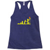 evolution lego basketball sports funny Racerback Tank