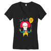 deal with it Women's V-Neck T-Shirt