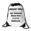 January Girls Drawstring Bags