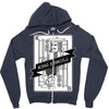 king and skull Zipper Hoodie