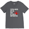 i still mis my ex but my aim is improving V-Neck Tee