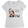 calvin hobbes Women's Triblend Scoop T-shirt