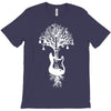 nature guitar white tree music banksy art T-Shirt
