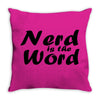 nerd is the word Throw Pillow