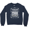 vintage made in 1980 perfectly aged a living legend Crewneck Sweatshirt