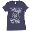 come to the dark side we have cookies funny Ladies Fitted T-Shirt