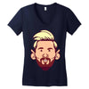 messi Women's V-Neck T-Shirt