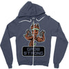 groot grow strong galaxy gym fitness mashup Zipper Hoodie