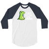 sad t rex 3/4 Sleeve Shirt