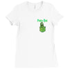 pickle rick Ladies Fitted T-Shirt