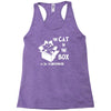 the cat in the box Racerback Tank