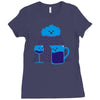 mucho vino Ladies Fitted T-Shirt