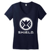 shield Women's V-Neck T-Shirt