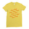 ugly pumpkin pie Ladies Fitted T-Shirt