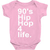 90's hip hop music Baby Onesie